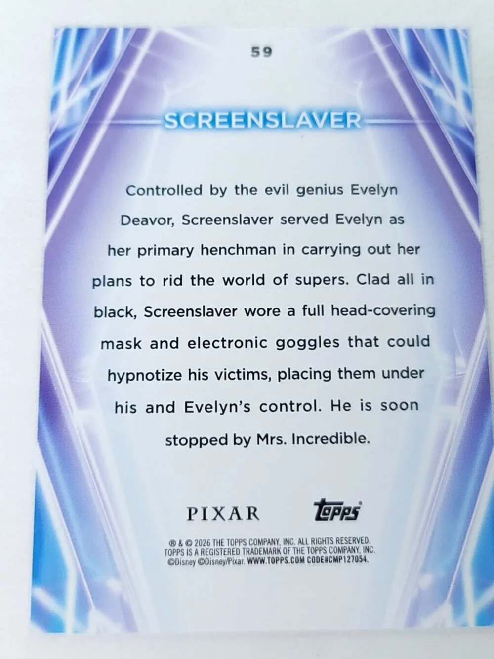 Screenslaver Topps 2026 Disney Neon Holo Parallel Refractor Limited 025/150 - Picture 4 of 4